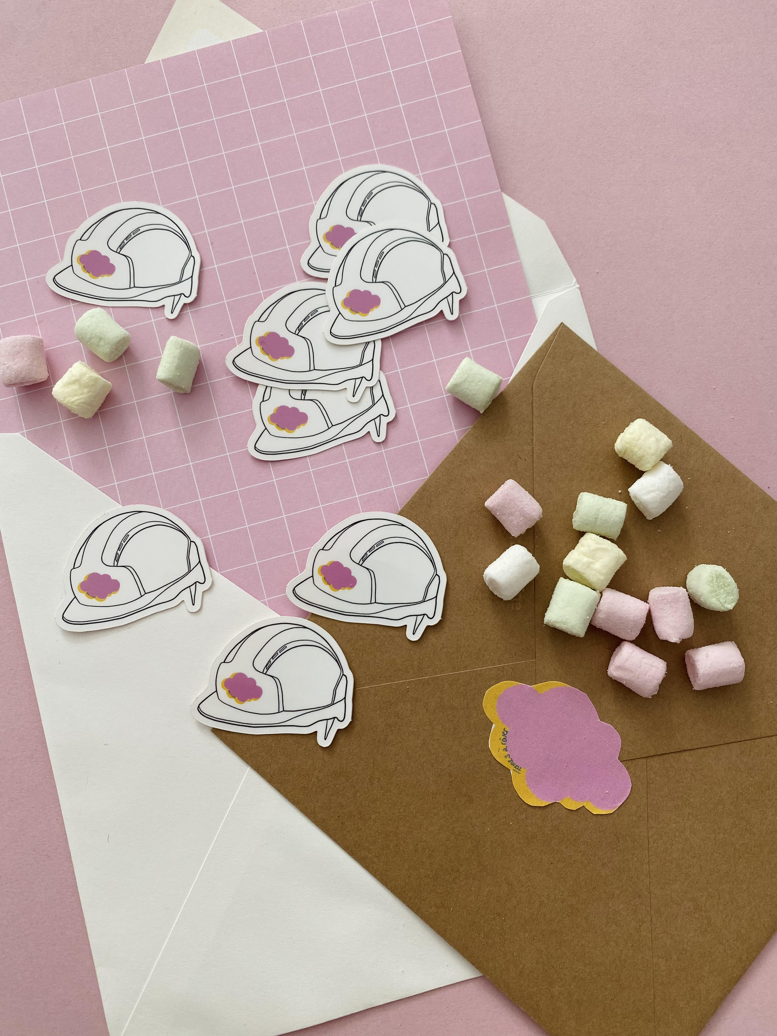 Stickers - casque de chantier